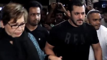 Salman Khan Leaves For IIFA 2017 With Mom Helen