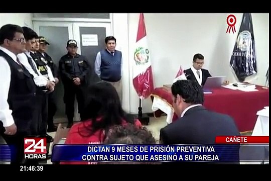 Cañete: fallo da 9 meses de prisión preventiva a sujeto que asesinó a su pareja