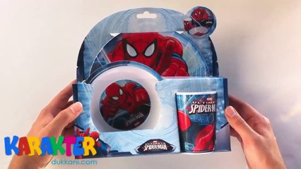 Örümcek Adam (Spiderman) Melamin Tabak, Kase, Bardak Seti Karakter Dükkanı'nda