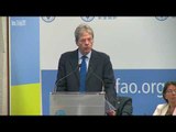 Roma - Gentiloni alla 40^ Sessione della Conferenza Fao (03.07.17)