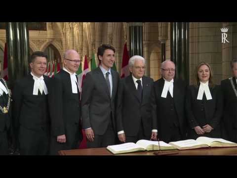Canada - Mattarella incontra il Primo Ministro del Canada Justin Trudeau (28.06.17)