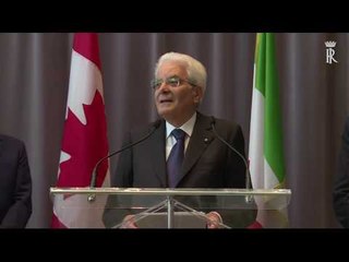 Ottawa - Mattarella incontra la collettività italiana (27.06.17)