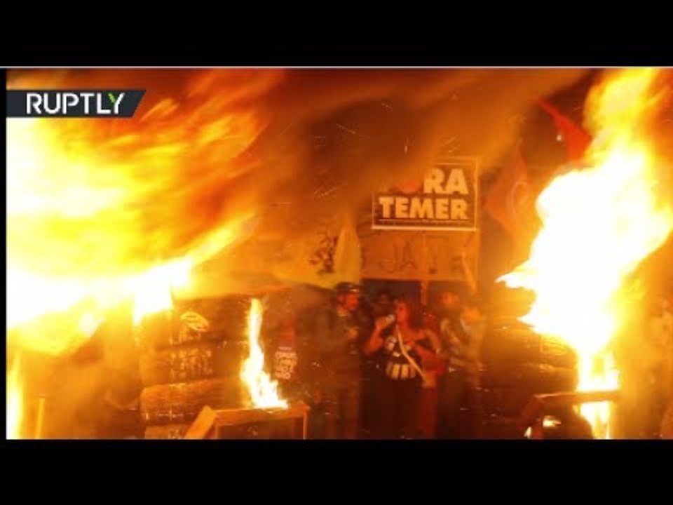 Streets on fire: Anti-Temer protests turn violent in Brazil