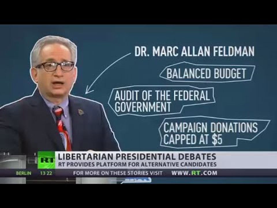 Libertarian Presidential Debates: RT provides platform for US alternative candidates
