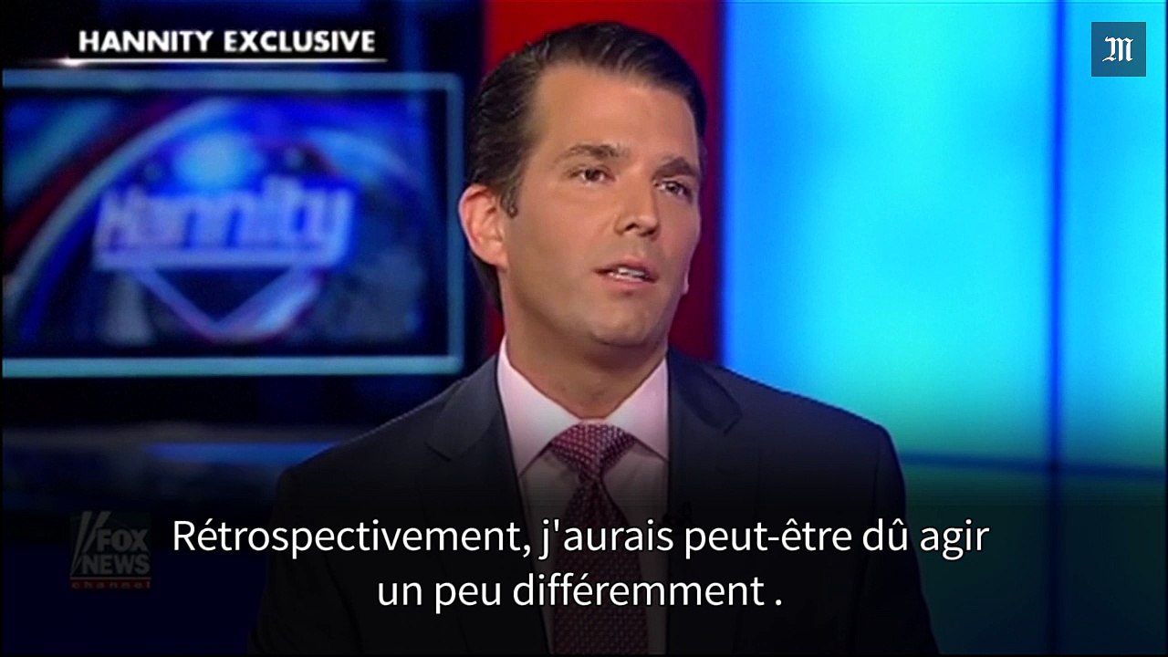 Le fils de Trump reconnaît avoir rencontré avec une avocate russe durant la campagne présidentielle