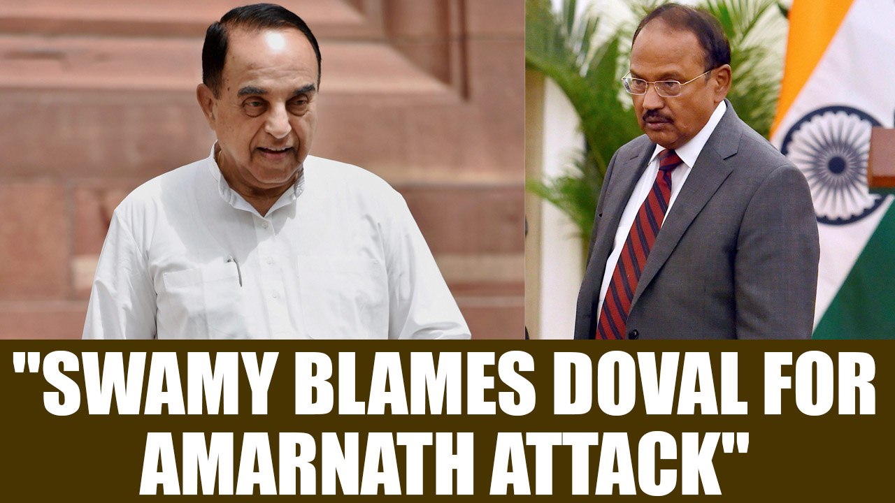 Amarnath Yatra Attack: Subramanian Swamy holds NSA Chief Ajit Doval responsible | Oneindia News