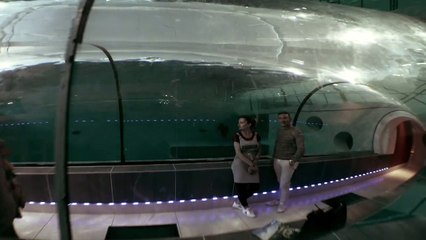 Guillaume Néry s'amuse au fond de la piscine la plus profonde du monde