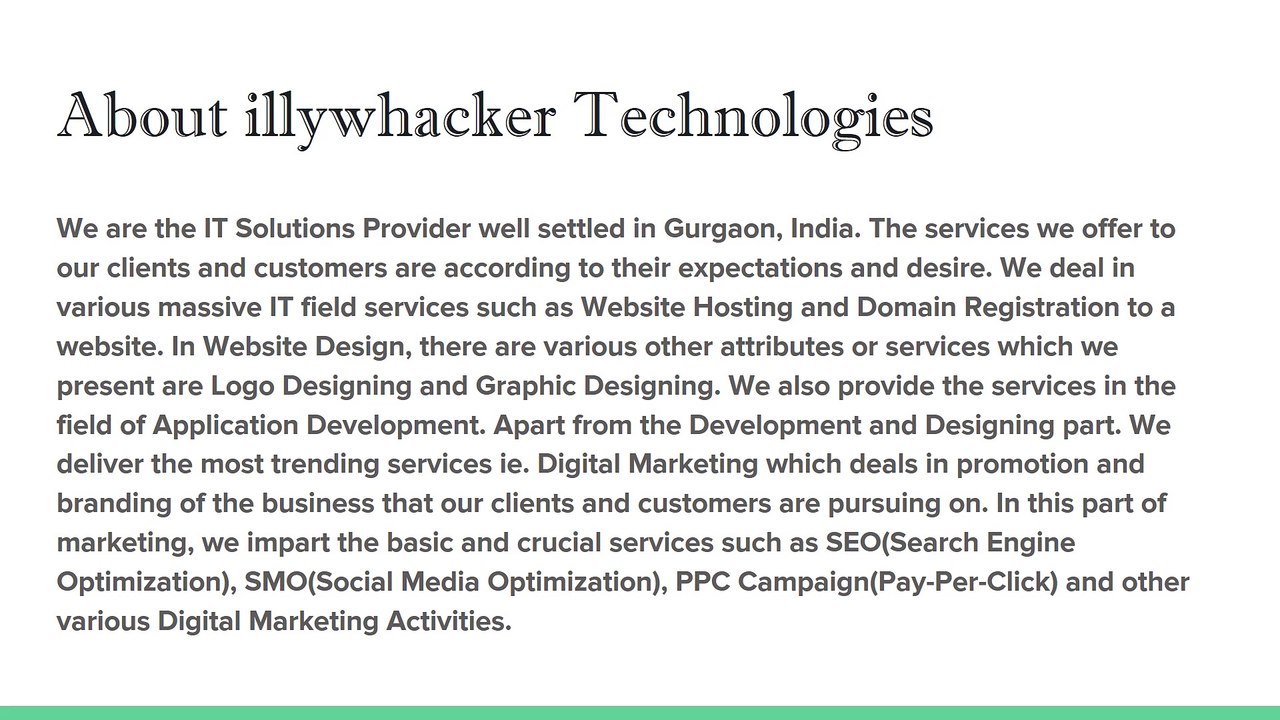 illywhacker IT services