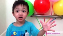 Bébé ballon des ballons couleur couleurs la famille doigt drôle Apprendre chanson humide ⚽⚽⚽ compilation