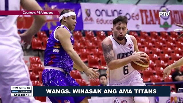 SPORTS BALITA: Wangs, winasak ang AMA Titans