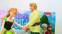 FROZEN Elsa vs Anna Suprise Slides Board GAME Disney Barbie Parody Toy AllToyCollector