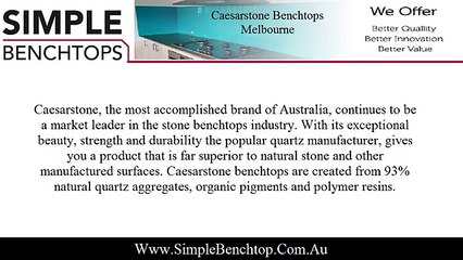 Caesarstone Benchtops Melbourne