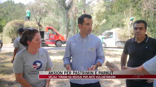 Aksion për pastrimin e Parkut të Liqenit - News, Lajme - Vizion Plus