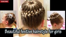 Beautiful festive hairstyle for girls _ Back-to-School _ Best Hairstyles for Girls 2017