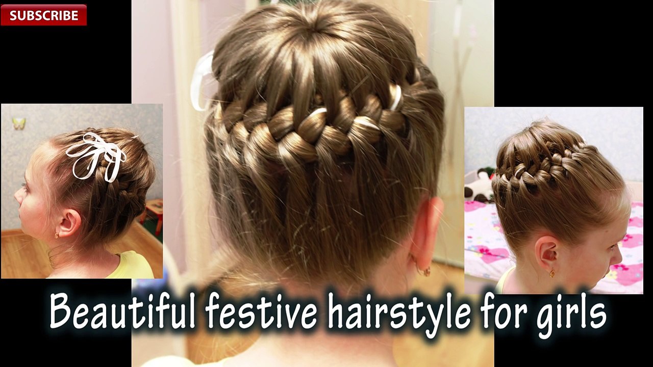 Beautiful festive hairstyle for girls _ Back-to-School _ Best Hairstyles for Girls 2017