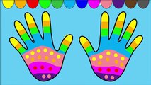 Learn Colors for Children Painted Hands Toys Finger Family Nursery Rhymes Video EggVideos.