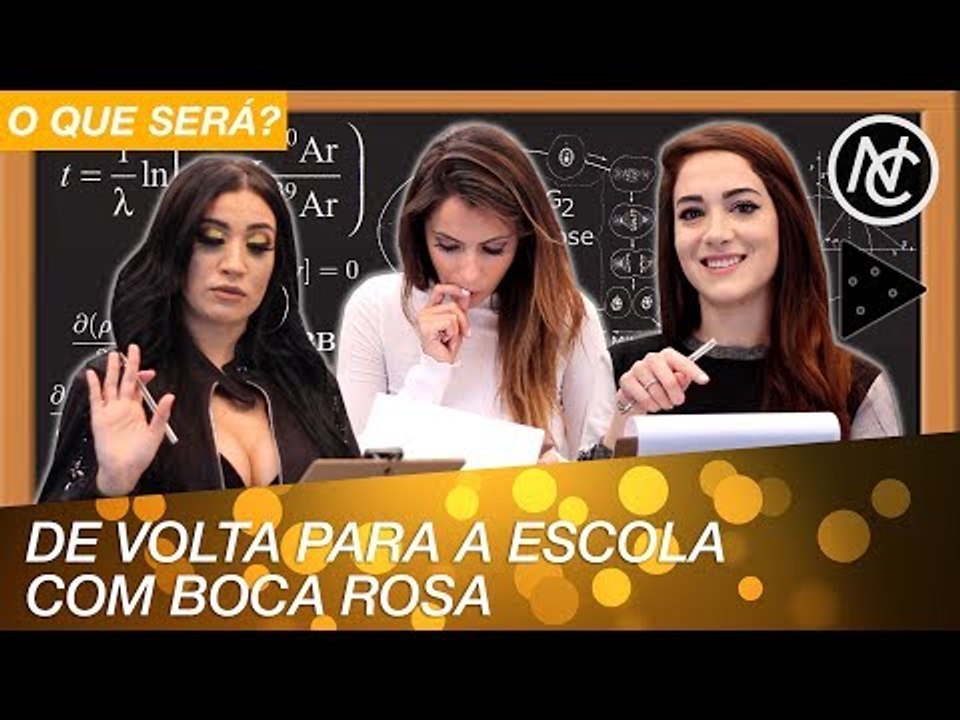 TESTE ESCOLAR COM BOCA ROSA! ✏️