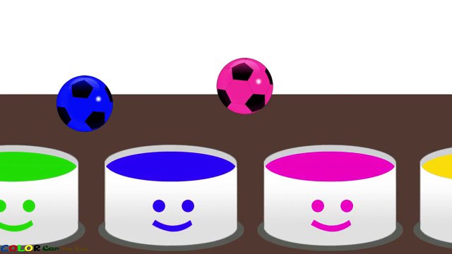 Colors for Children to Learn with Soccer Balls - Colors Balloons Balls for Kids