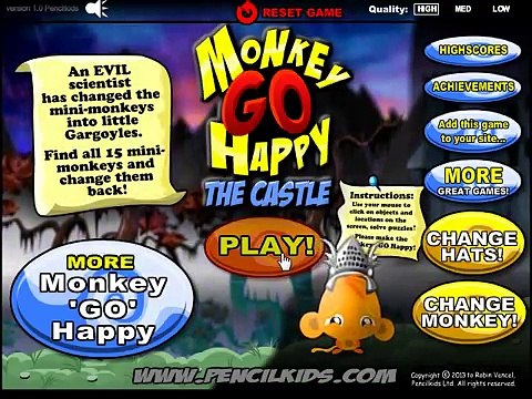 Monkey Go Happy The Castle Walkthrough