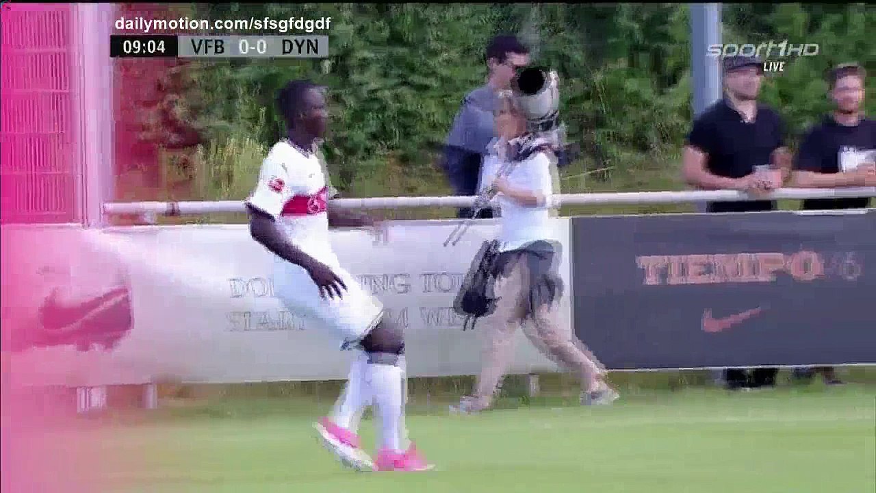 Daniel Ginczek Goal HD - VfB Stuttgart 1 - 0 SG Dynamo Dresden - 12.07.2017 (Full Replay)