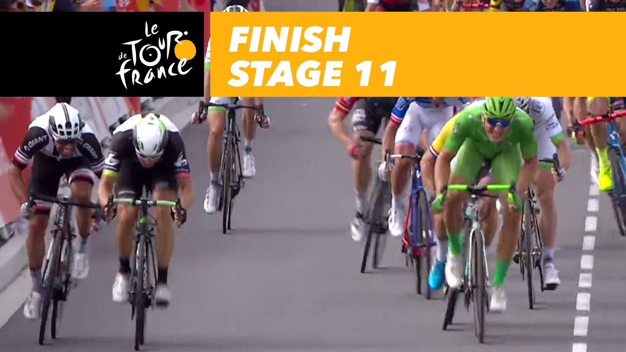 Arrivée / Finish - Étape 11 / Stage 11 - Tour de France 2017