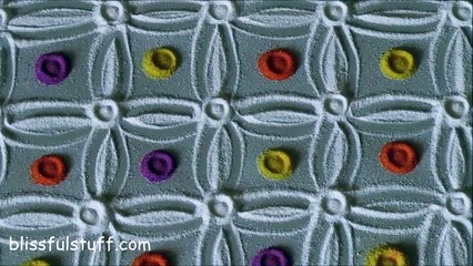 Easy and simple rangoli design with 6 by 6 dot grid / Creative rangoli designs by Poonam Borkar