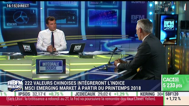 On prend le large: 222 valeurs chinoises intégreront l'indice MSCI Market à partir du printemps 2018 - 12/07