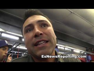 OSCAR DE LA HOYA TALKS TO SECKBACH - esnews boxing