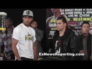 Amir Khan vs Carlos Molina Final Press Conference Faceoff - esnews boxing