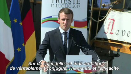Réfugiés: "la France n'a pas toujours pris sa part", dit Macron