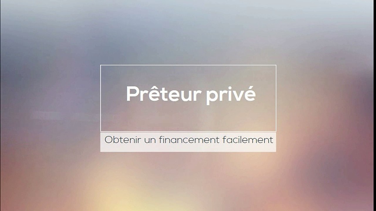preteur prive