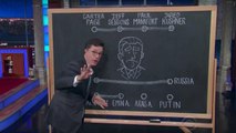 Colbert Apologizes to Eric Trump, Maps Out Donald Trump Jr.'s Future on Chalkboard | THR News