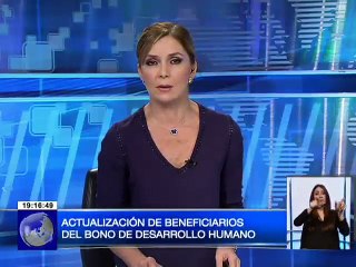 Video herunterladen: MIES emprende actualización de datos de beneficiarios del Bono de Desarrollo