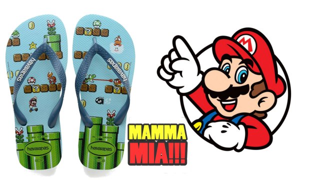 HAVAINAS LANÇA CHINELOS INSPIRADOS EM SUPER MARIO