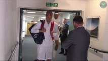 Rafael Nadal se cogne la tête