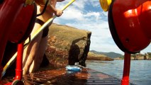 ROV, operação Ubatuba, Operação Tartaruga marinha, Operação, SUP, PET, reciclado nos maresa da Enseada. baia da Enseada, Ubatuba, SP, Brasil, julho, 2017