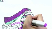 My Little Pony Coloring Book MLP EG Aria Blaze Colors Episode Surprise Egg and Toy Collect