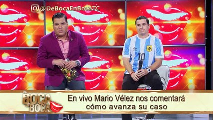 En vivo Mario Vélez nos comentará cómo avanza su caso