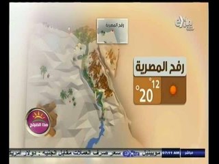 #هذا_الصباح | متابعة لحالة الطقس ودرجات الحرارة في محافظات مصر | 22 نوفمبر 2014