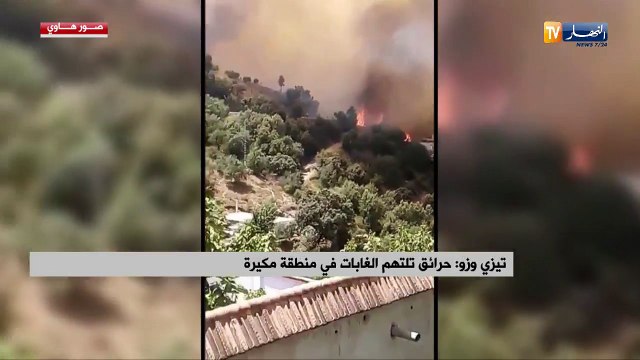 تيزي وزو: حرائق تلتهم الغابات في منطقة مكيرة