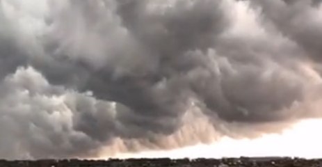 Storm Clouds Roll Over O'Hare International Airport