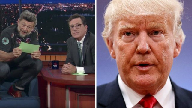Andy Serkis Reads Trump Tweets as Gollum, Trump Claims He Doesn't Watch TV | THR News