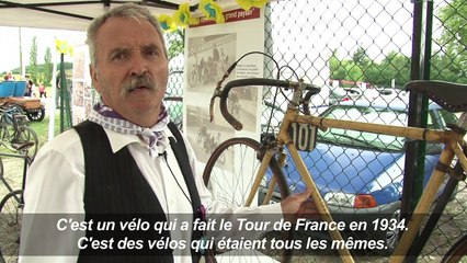 Exposition de vélos anciens sur le Tour de France