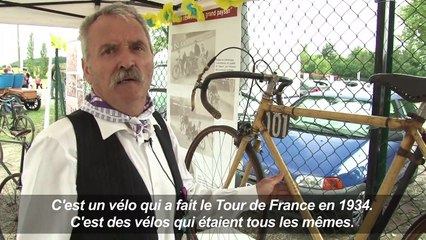 Exposition de vélos anciens sur le Tour de France