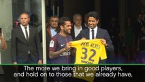 New PSG signing Alves wants Verratti to stay