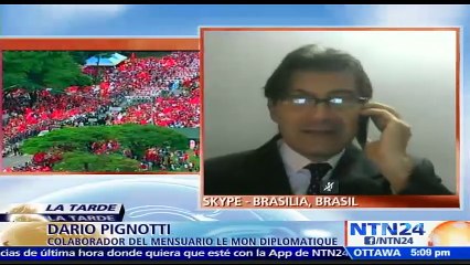 Brasil vive un escenario más que complejo, inestable y sobre todo, impredecible: Dario Pignotti, corresponsal de la agen