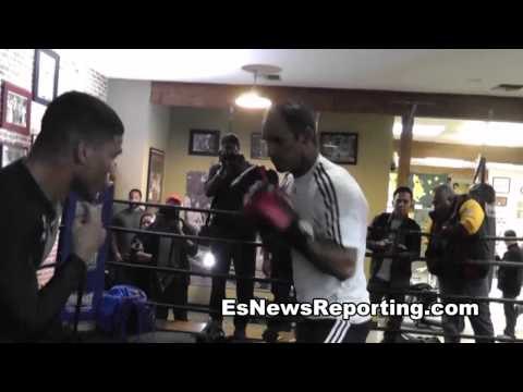 Gamboa Working On Blocking Punches