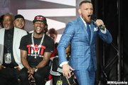 Conor McGregor firing f-bombs for the Mayweathers and Showtime