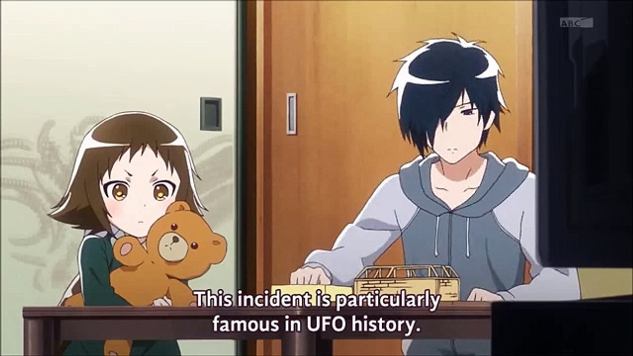 Mikakunin de Shinkoukei  - Mashiro scared of aliens