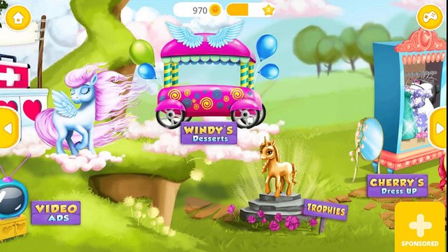 Kids Games-Pony Girls Horse Care Resort 2-Style & Dress Up-Educational game